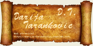 Darija Taranković vizit kartica